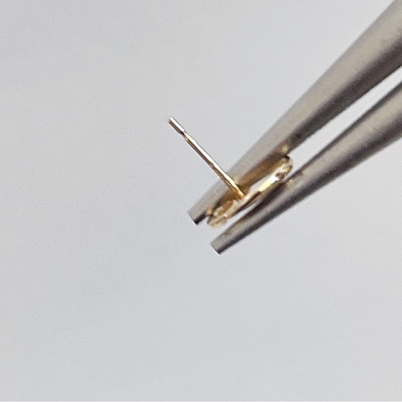 14KT Gold Jumping Dolphin Mini Stud Earrings 1/2” NEW - Picture 5 of 8